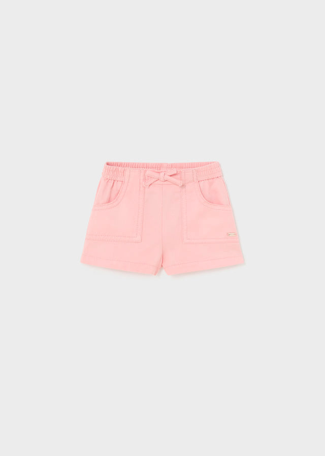 Baby Pink Twill Shorts
