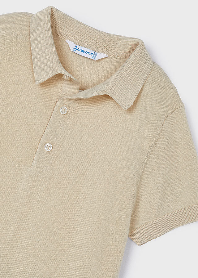 Boys Long Knit Polo
