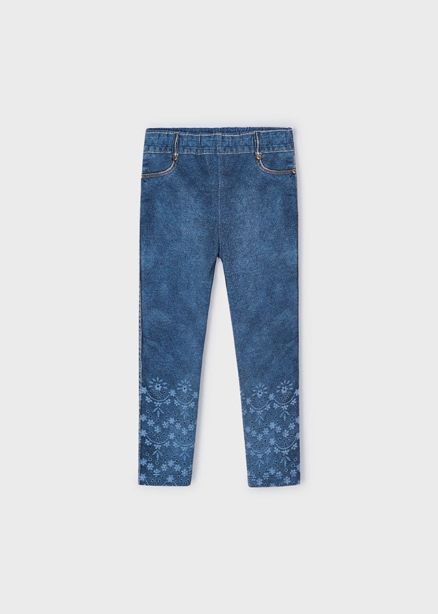 Floral Jean Leggings