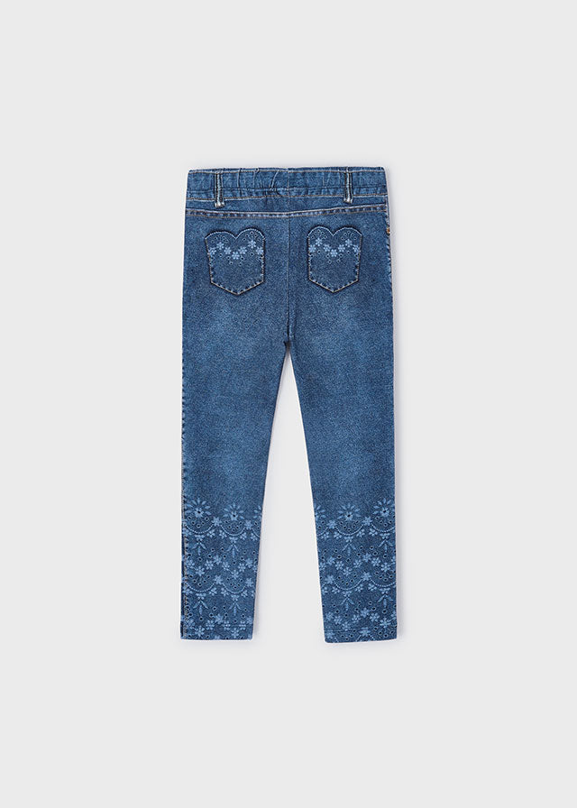 Floral Jean Leggings