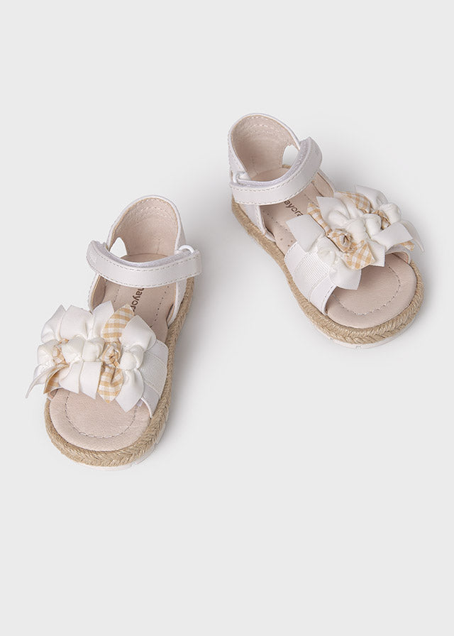 Baby Jute Bow Sandals