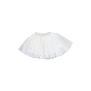 Silver Elastic Tutu with Stars