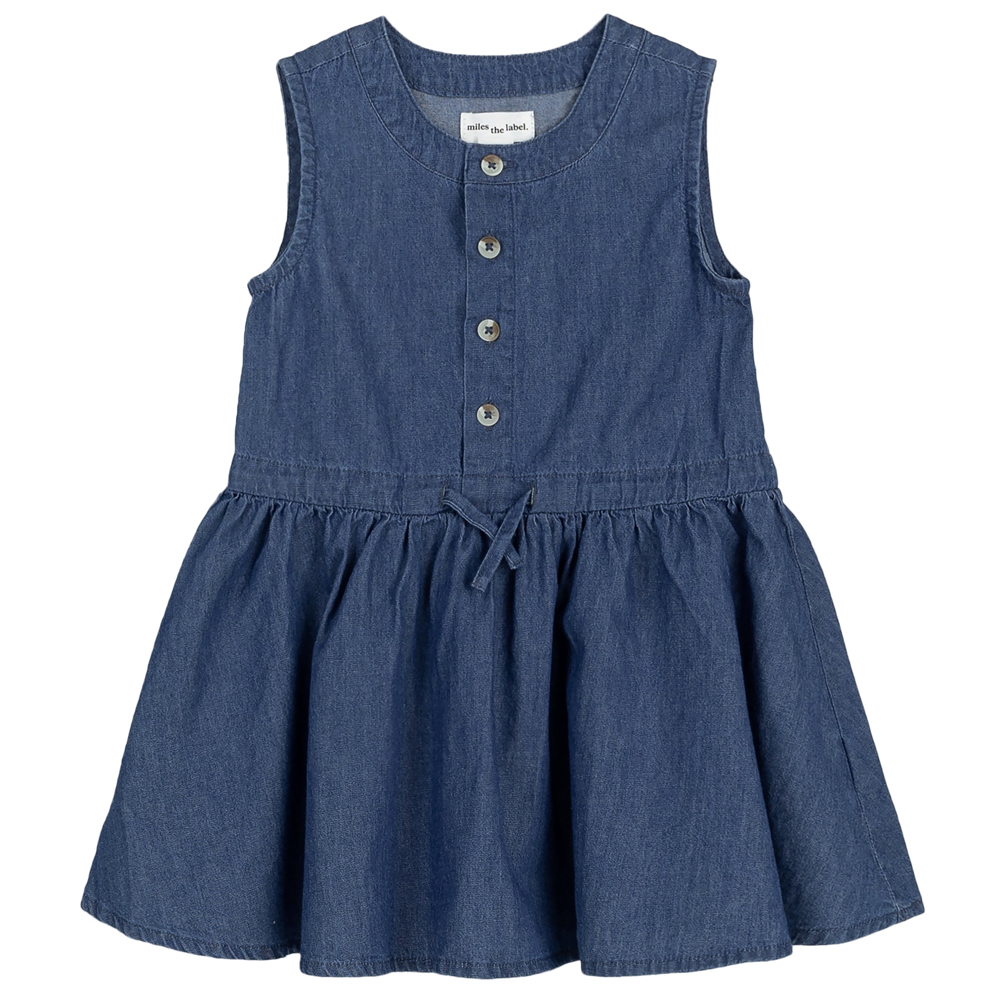 Chambray Button Dress