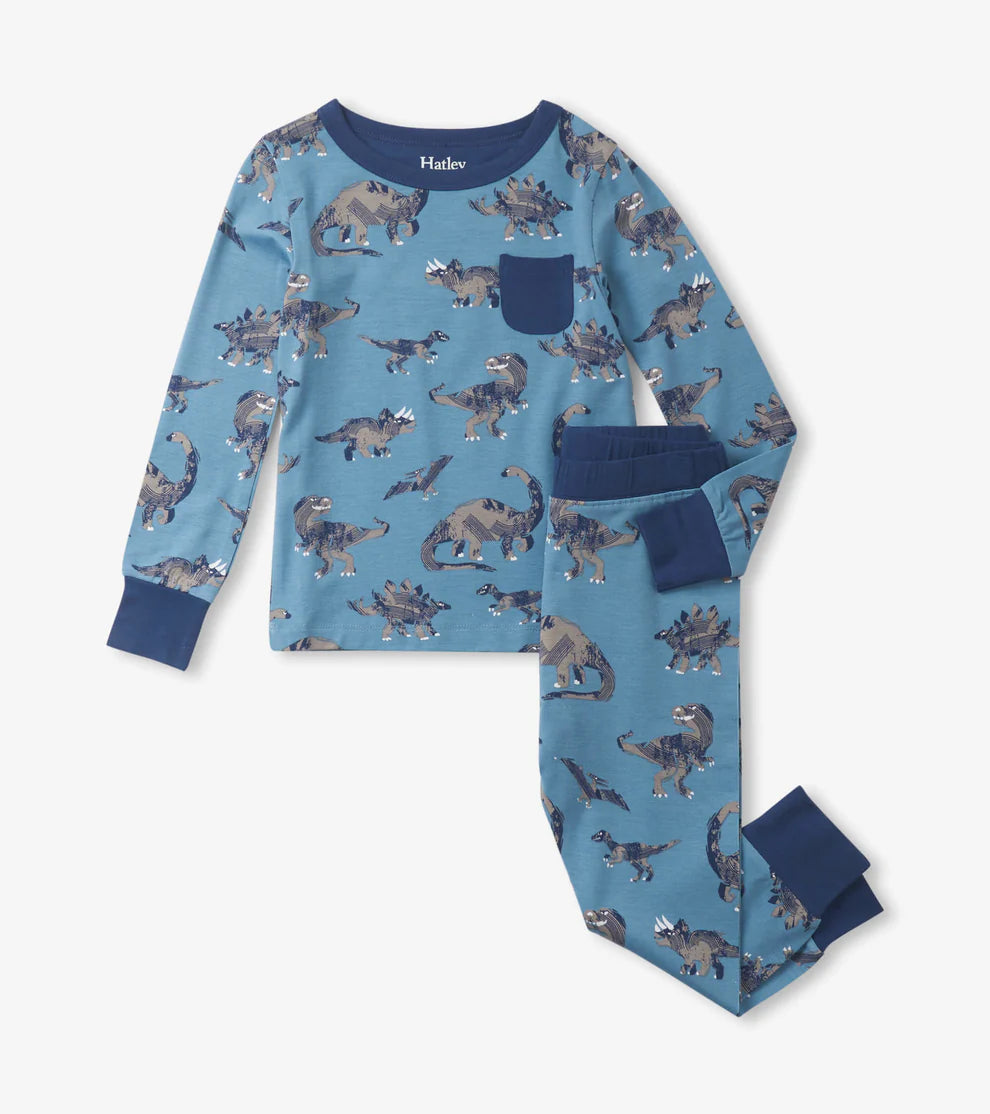 Dino Bamboo PJ Set