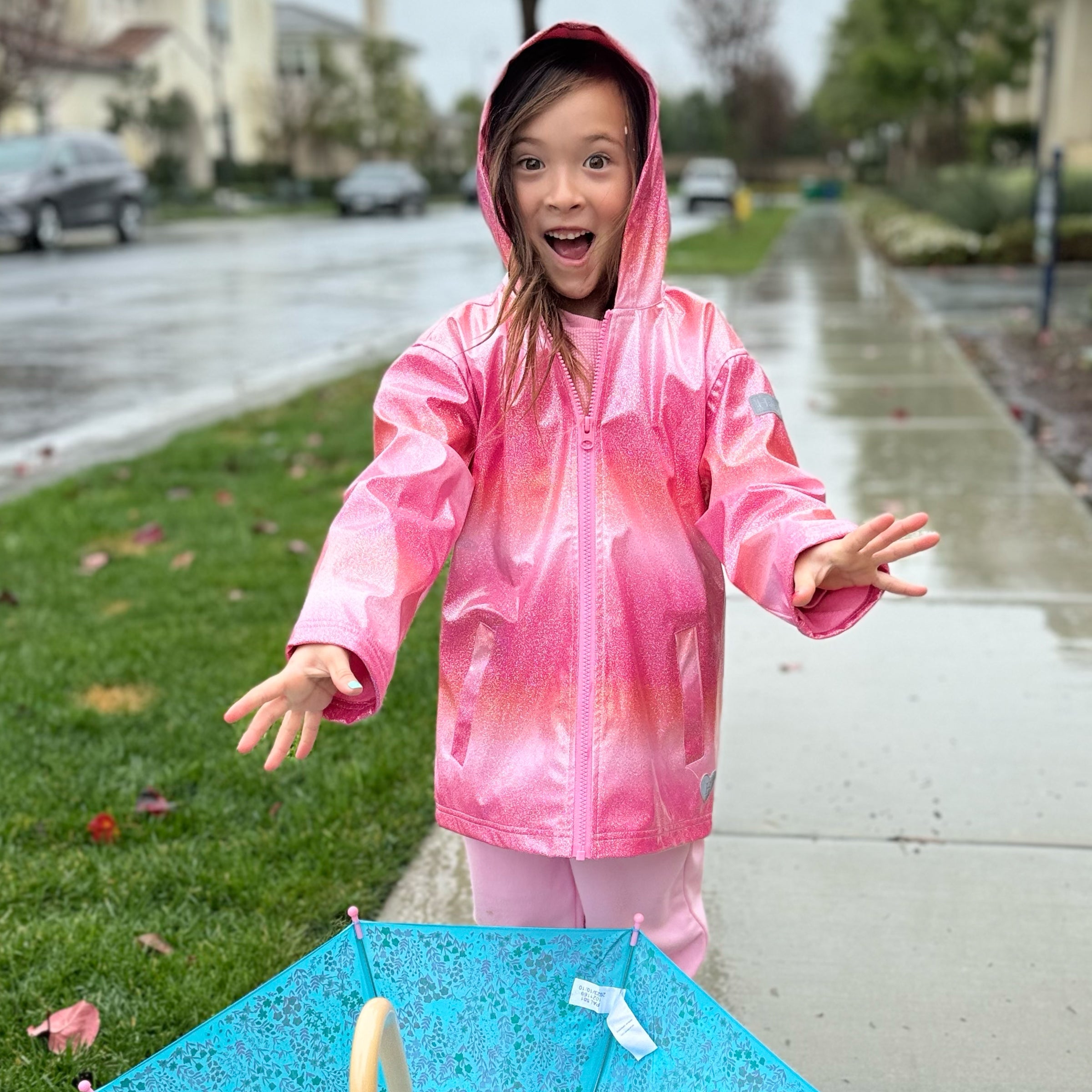 Summer Stripe Rain Jacket