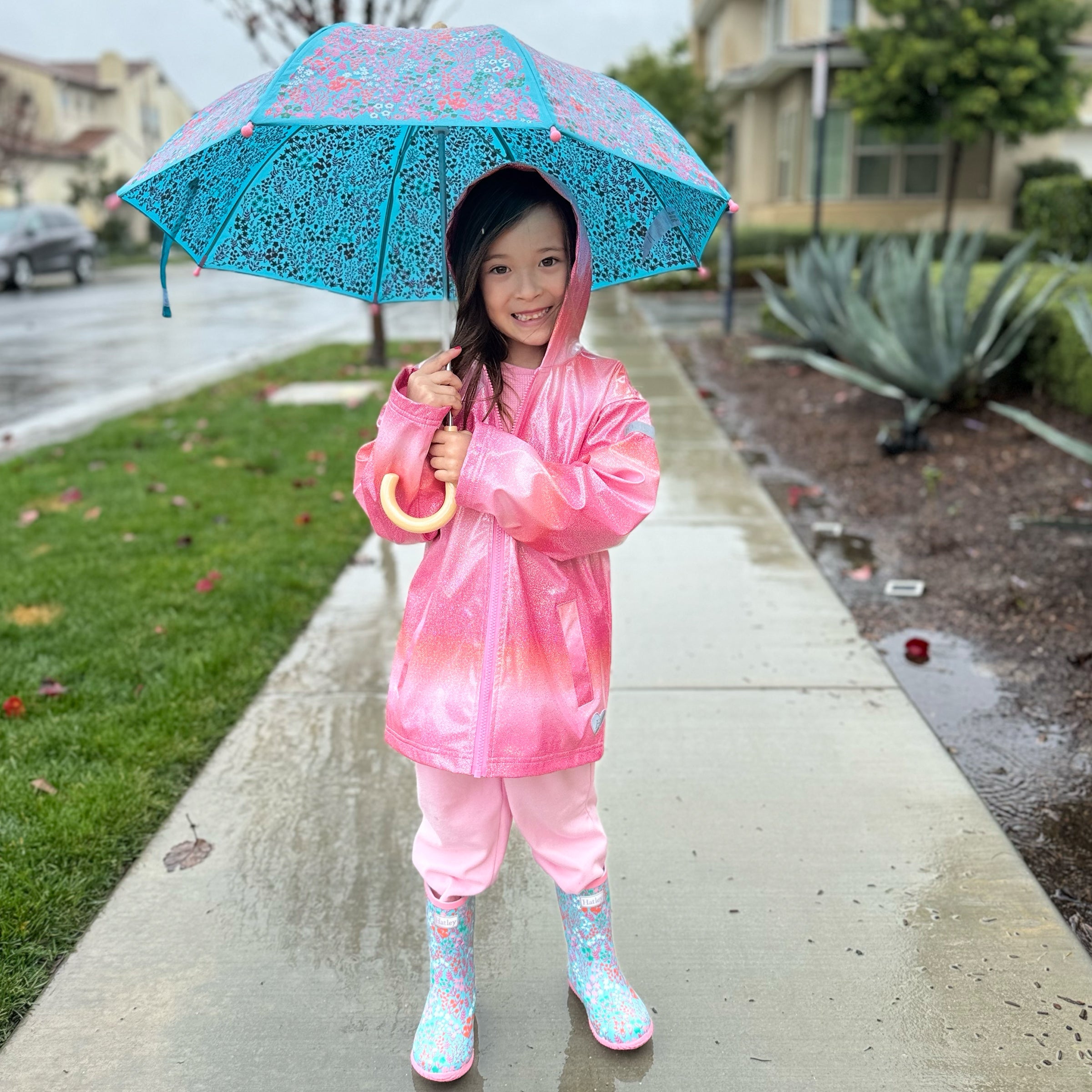 Summer Stripe Rain Jacket