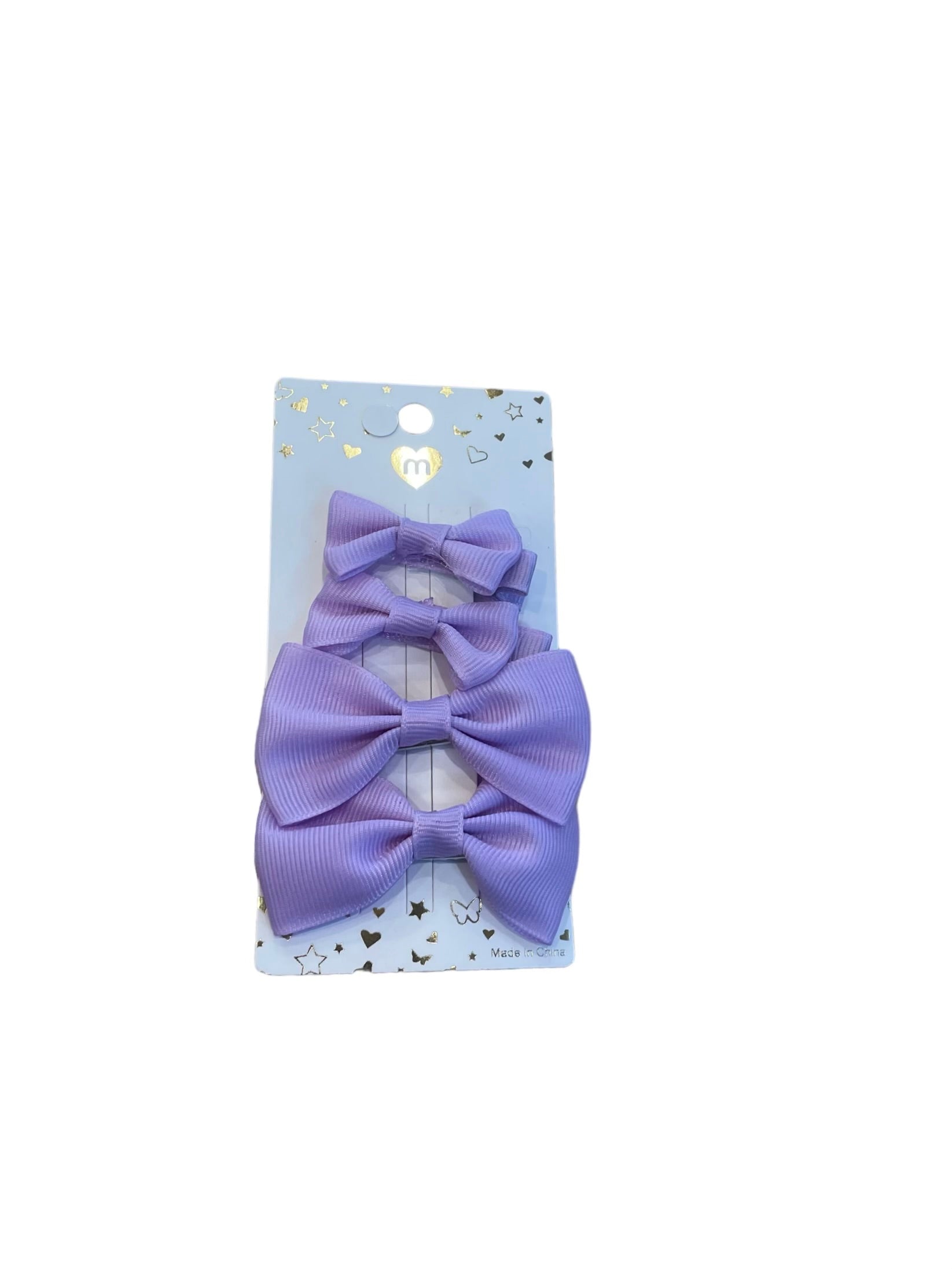 Bow Hair Clips 4 PK