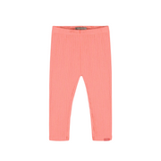 Coral Ribbed Knit Leggings