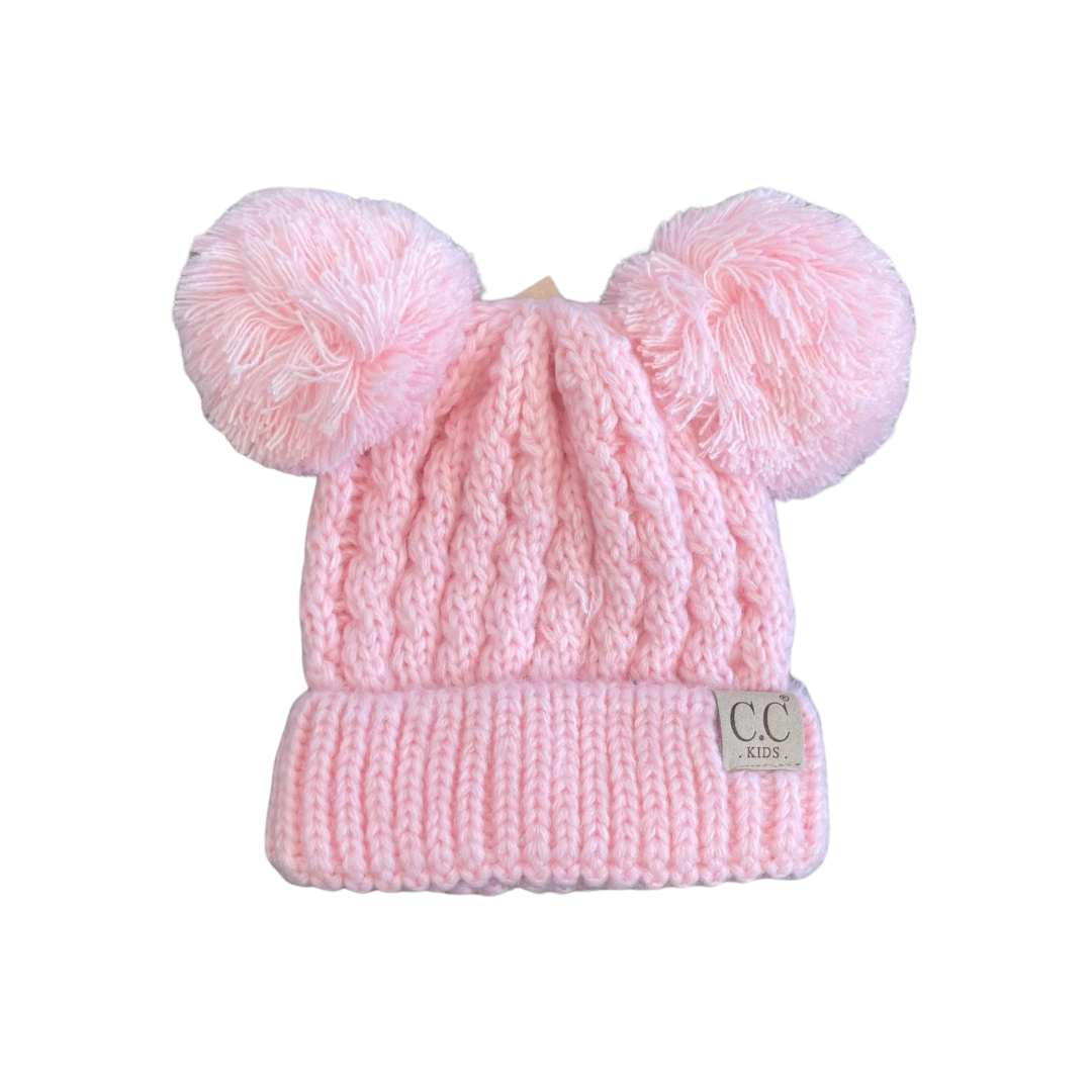 Puff Ball Eared Beanie