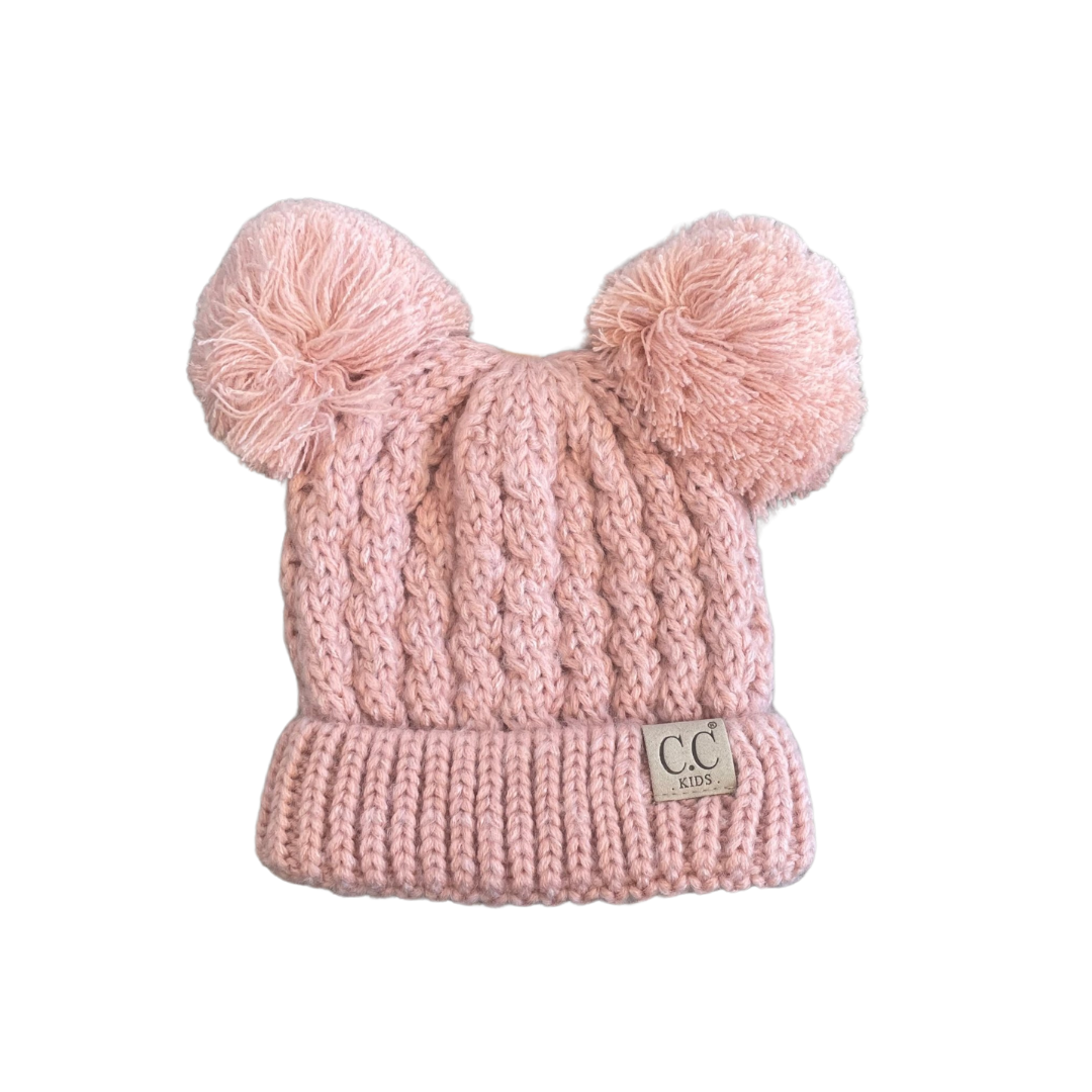 Puff Ball Eared Beanie