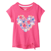 Chiffon Heart Tie Front Tee