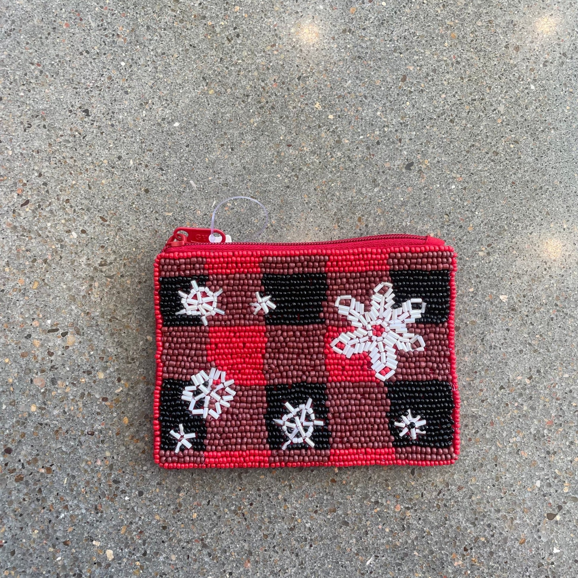 Beaded Christmas Coin Purse - Wren Harper