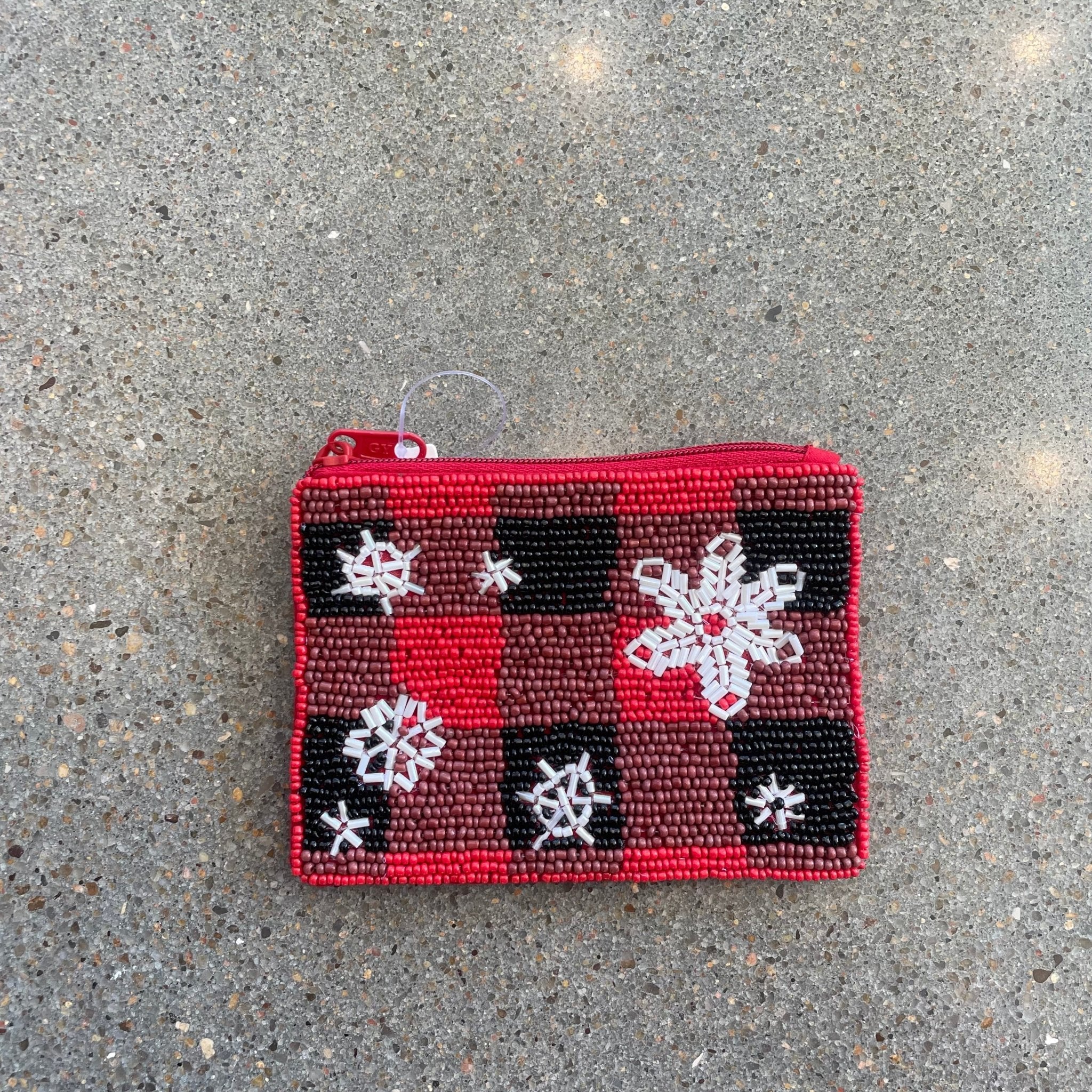Beaded Christmas Coin Purse - Wren Harper