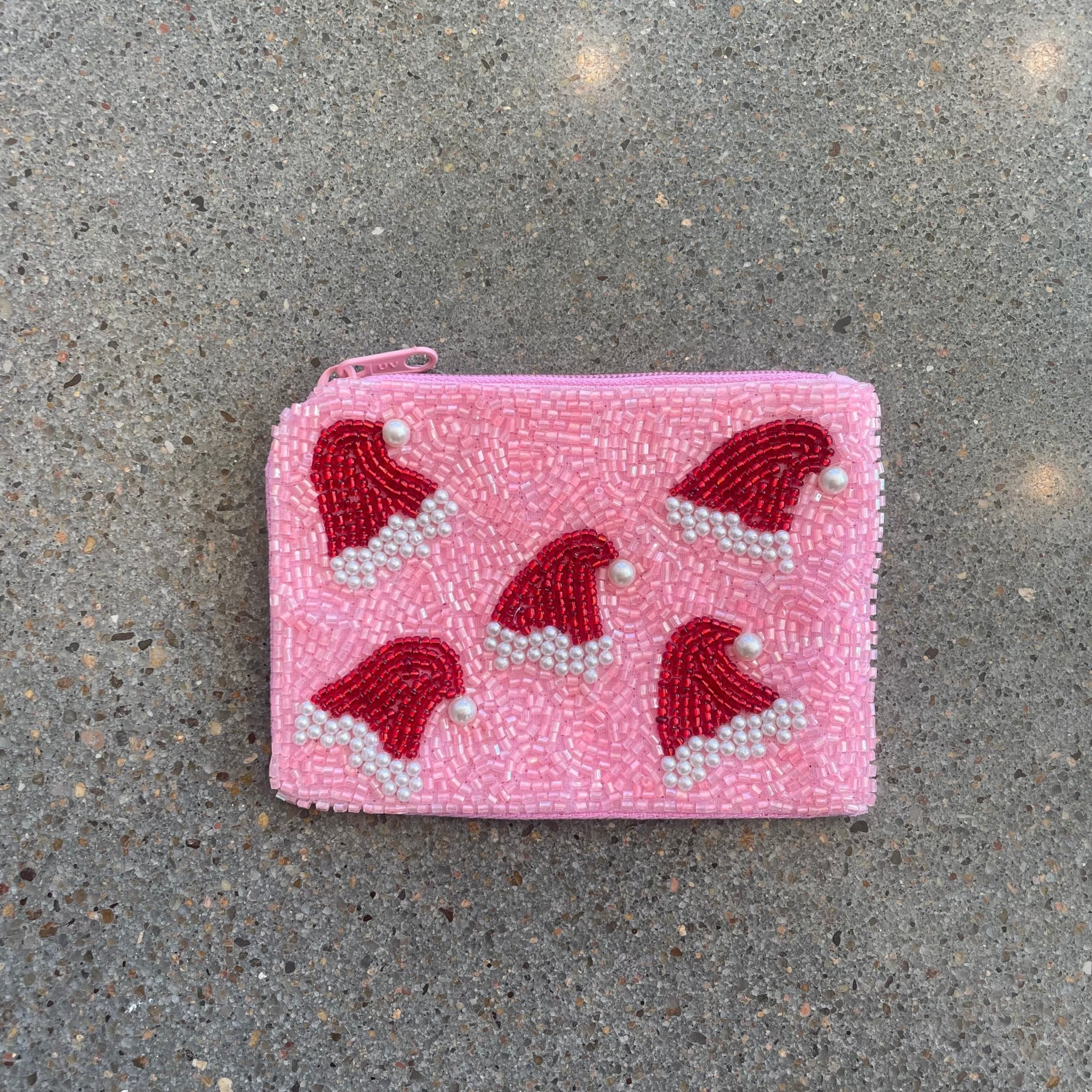 Beaded Christmas Coin Purse - Wren Harper