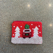 Beaded Christmas Coin Purse - Wren Harper