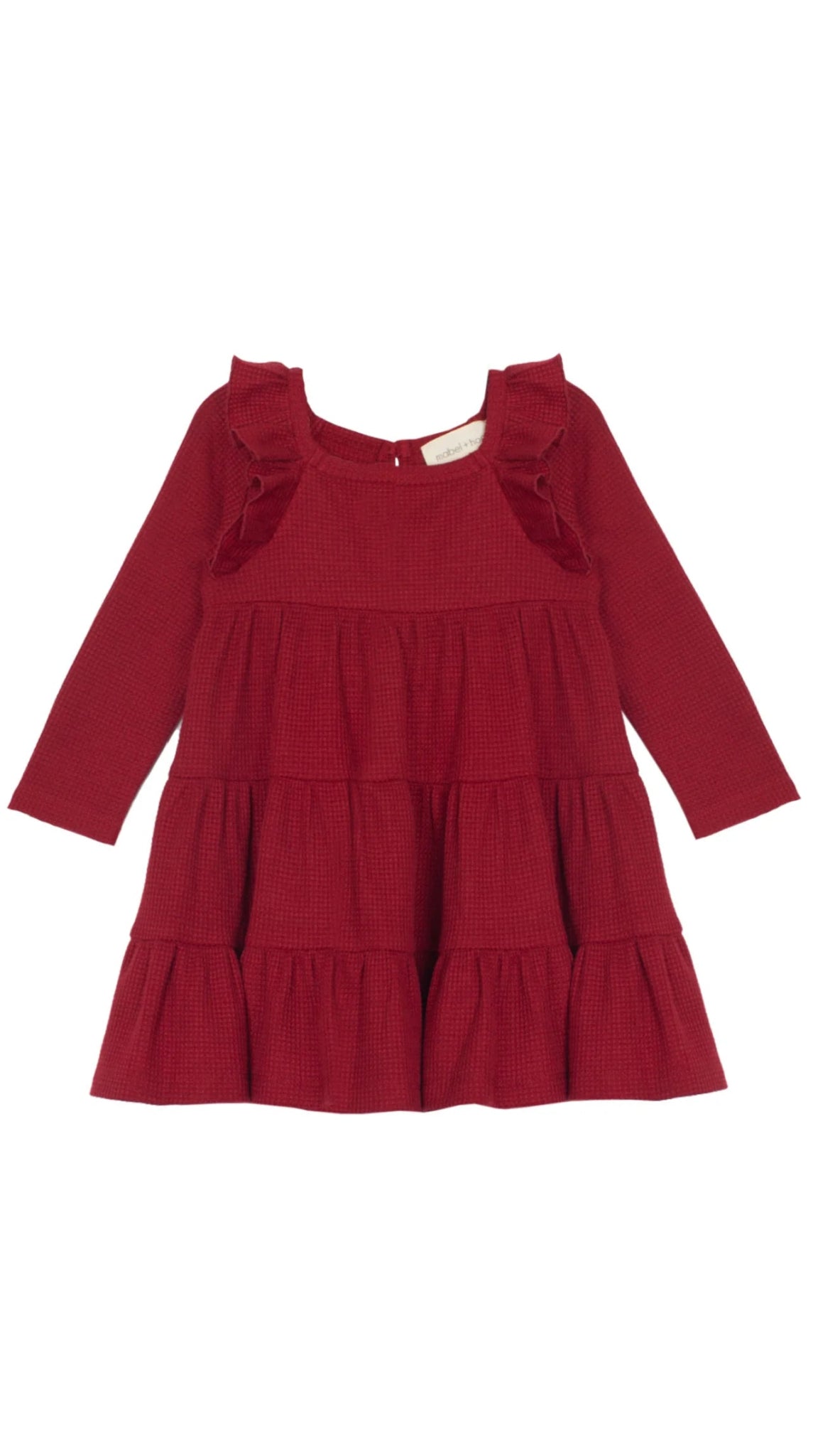 Berry & Olive Waffled Dress - Wren Harper