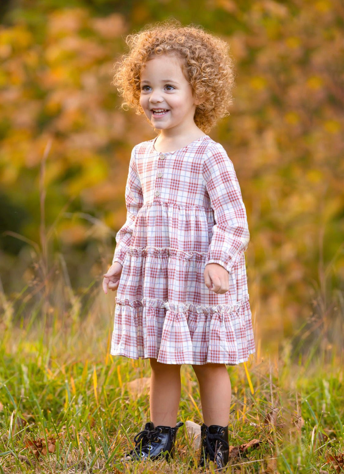 Betsy Rayon Plaid Dress - Wren Harper