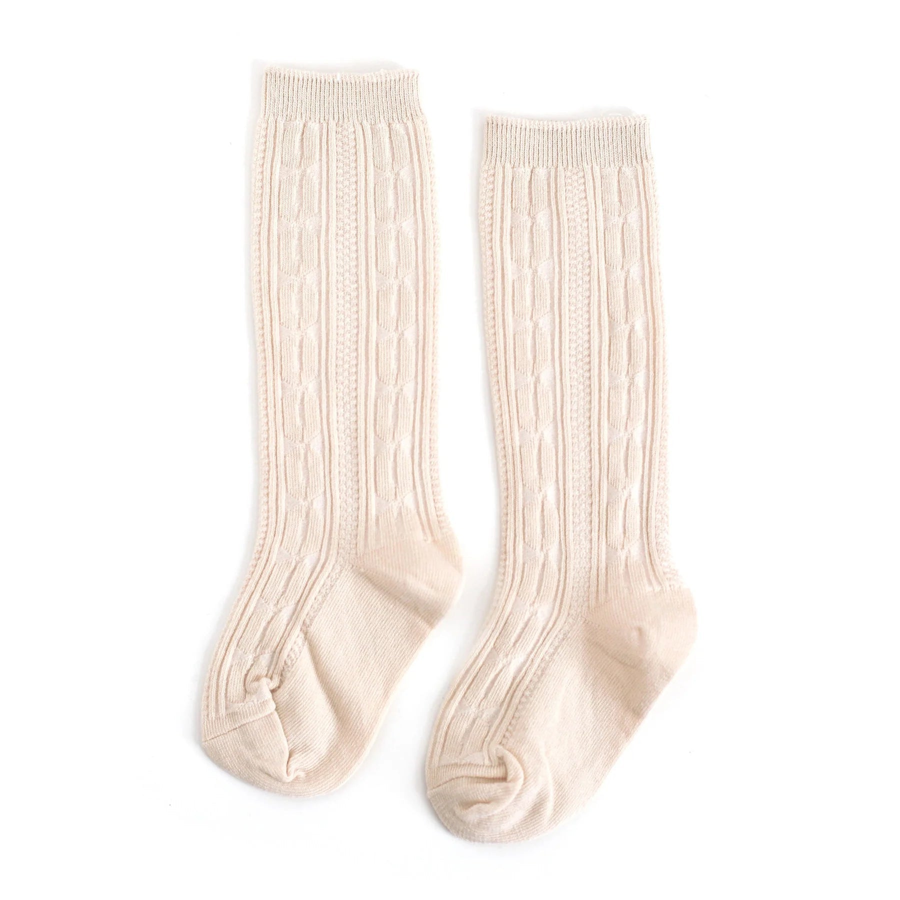 Cable Knit Knee High Socks - Wren Harper