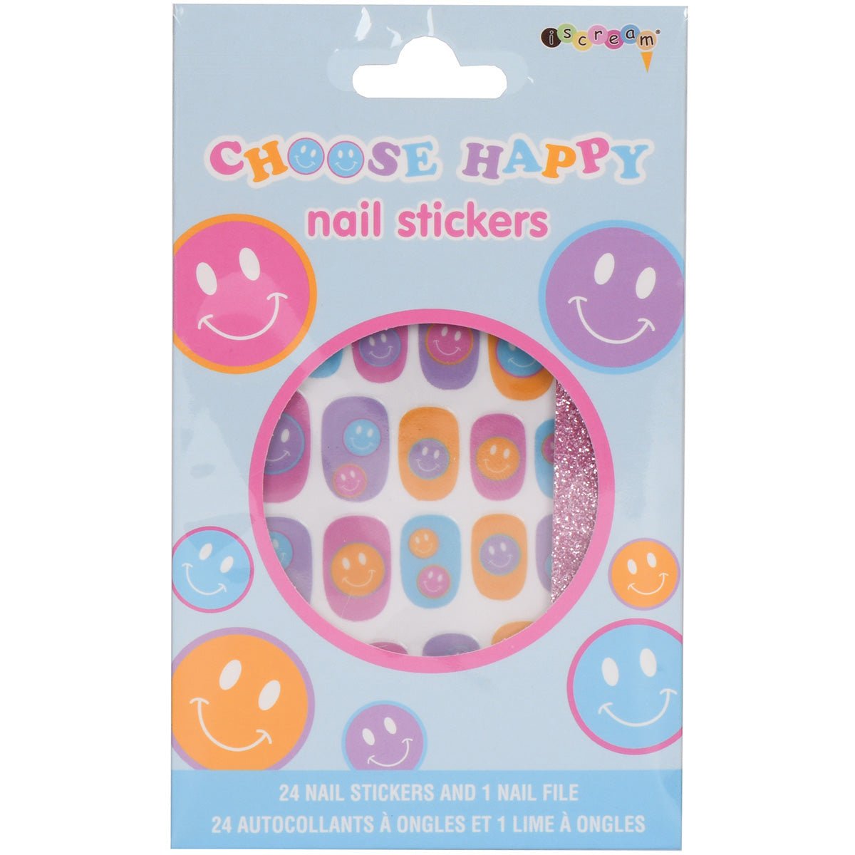 Choose Happy Nail Stickers and Nail File Set - Wren Harper