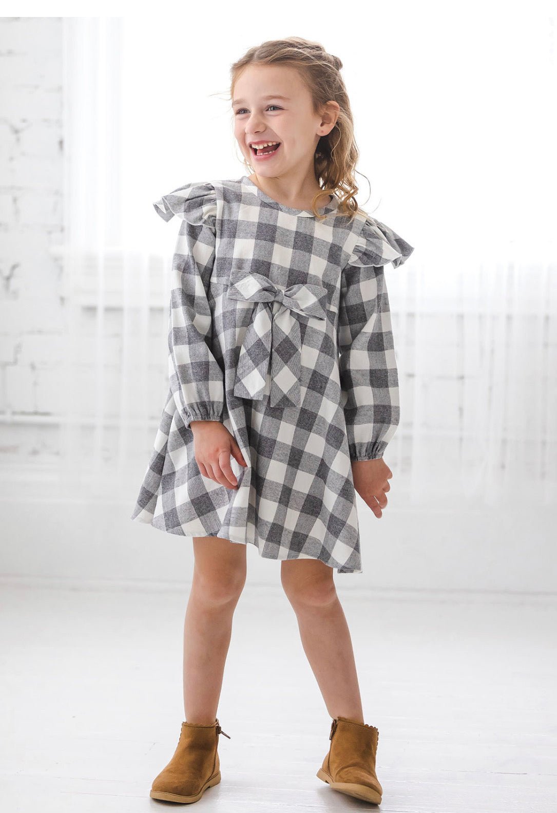 Harper Ash Bow Dress - Wren Harper