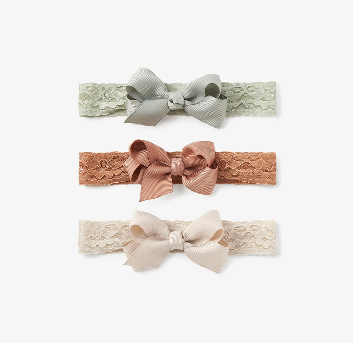 Lacey Bow Headband Neutral 3pk - Wren Harper