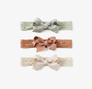 Lacey Bow Headband Neutral 3pk - Wren Harper