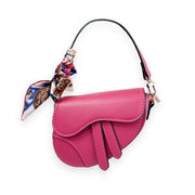 Mini Saddle Purse with Scarf - Wren Harper