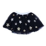 Silver Elastic Waist Star Sequinned Skirt - Wren Harper