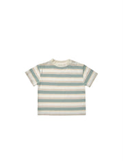 Aqua Striped Tee