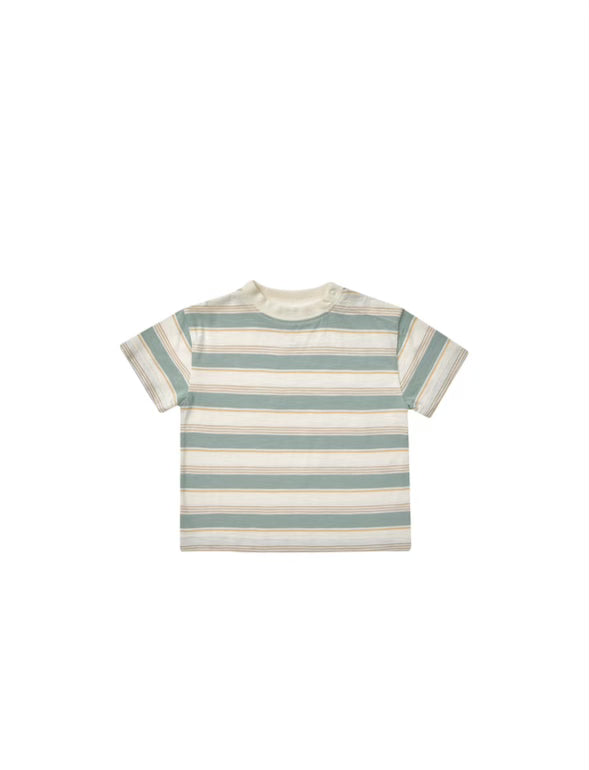 Aqua Striped Tee