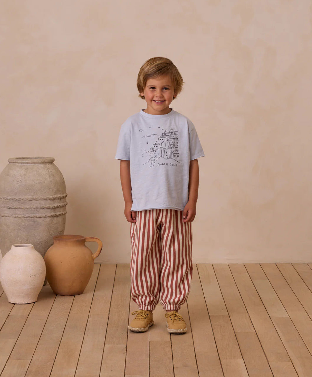 Raw Edge Tee-Amalfi Coast
