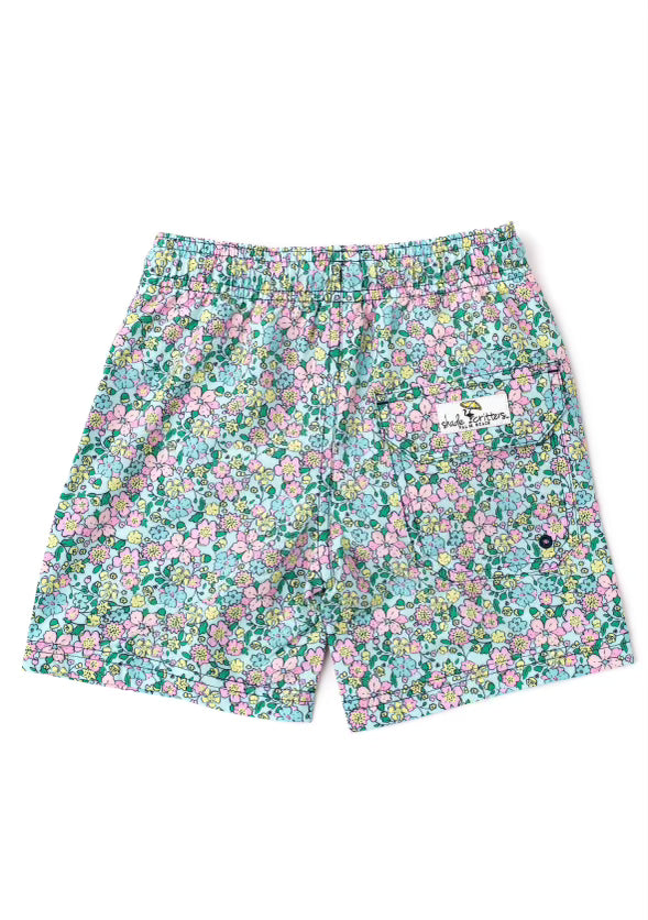Mint Ditsy Floral Trunks