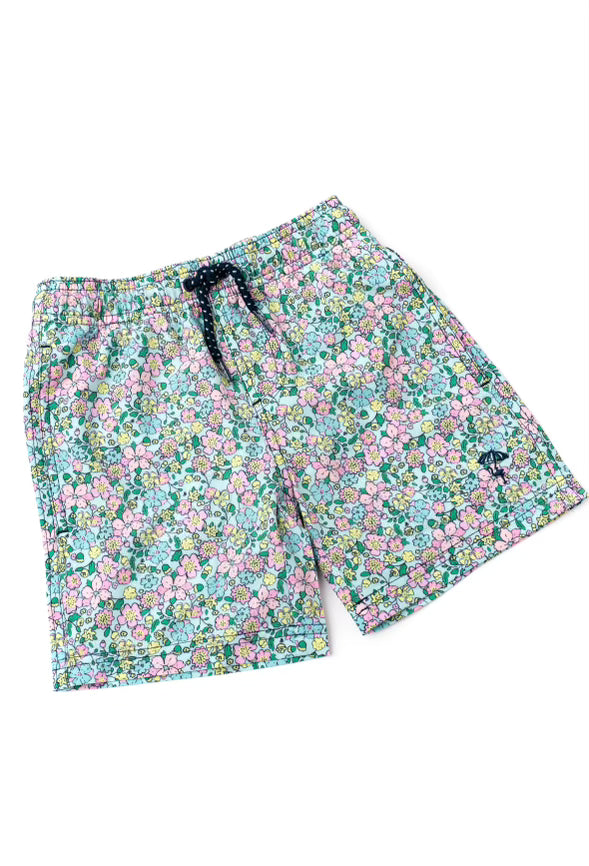 Mint Ditsy Floral Trunks