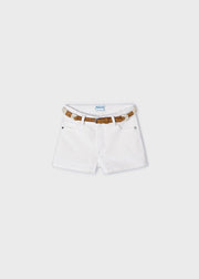 Twill Belted Shorts