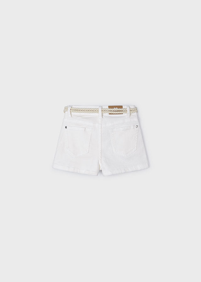 Twill Belted Shorts