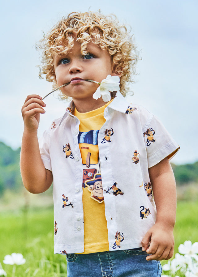 Monkey Button Up
