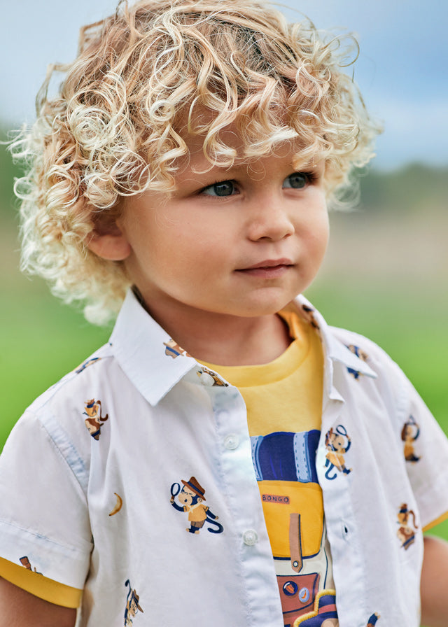 Monkey Button Up