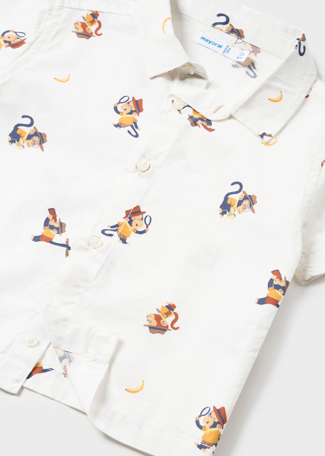 Monkey Button Up
