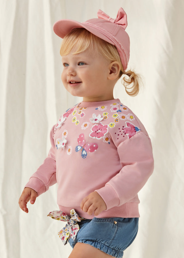 Floral Fleece Pullover