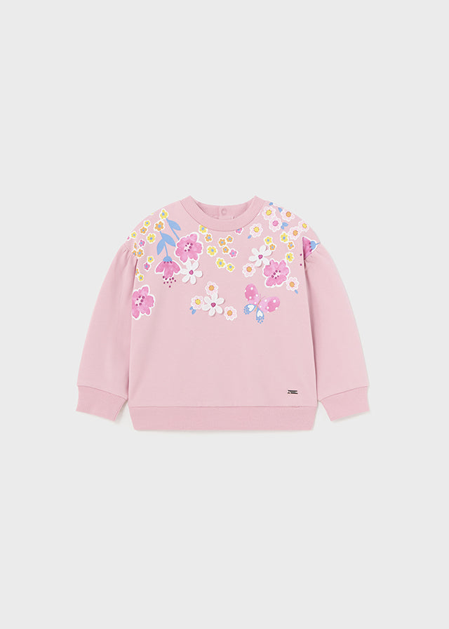 Floral Fleece Pullover