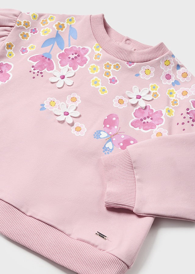 Floral Fleece Pullover