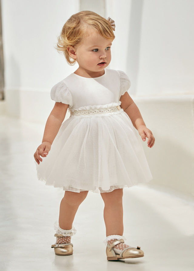 Pleated Tulle Dress