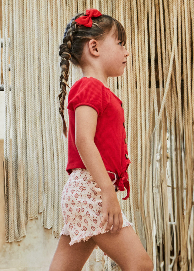 Floral Belted Shorts