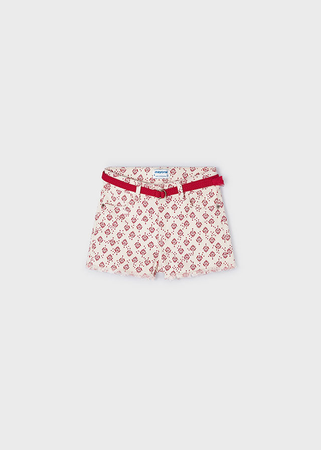Floral Belted Shorts