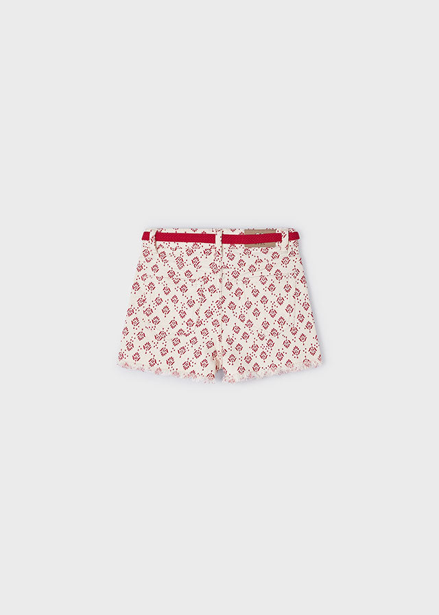 Floral Belted Shorts