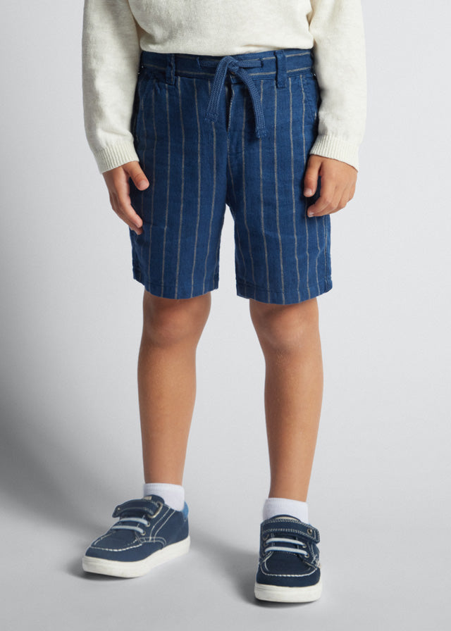 Striped Linen Shorts