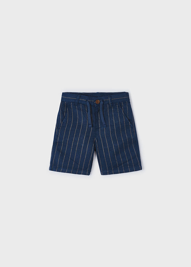 Striped Linen Shorts