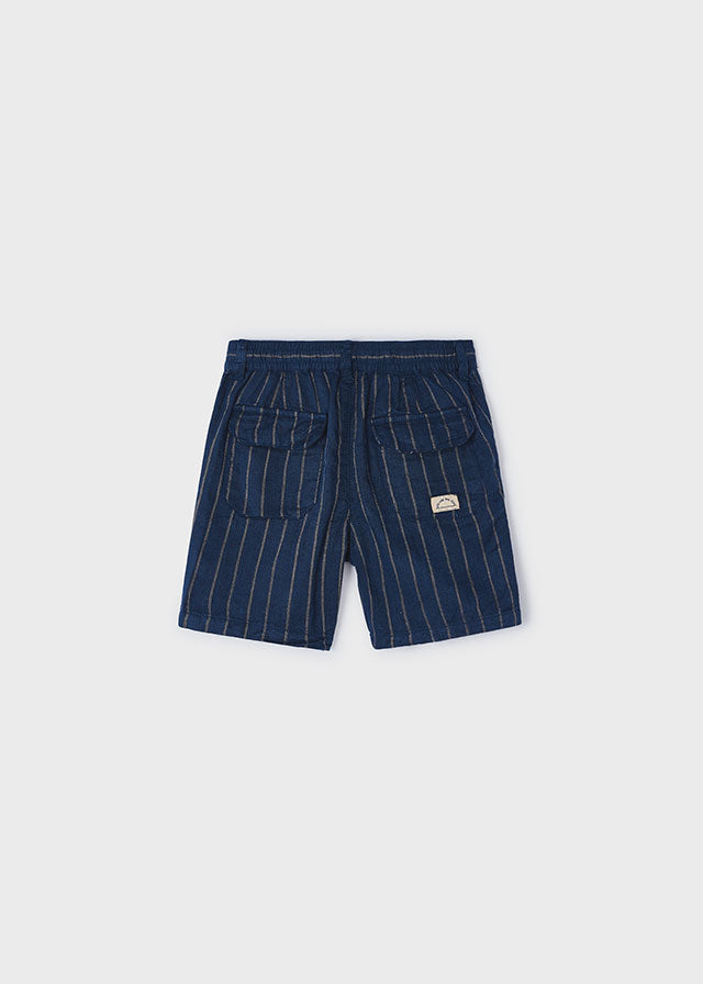 Striped Linen Shorts