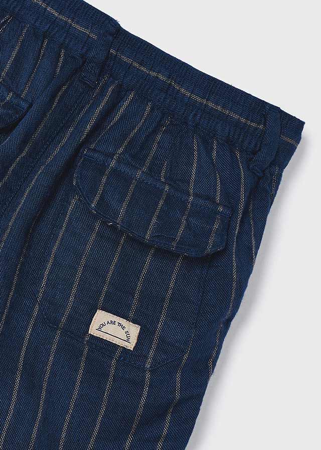Striped Linen Shorts