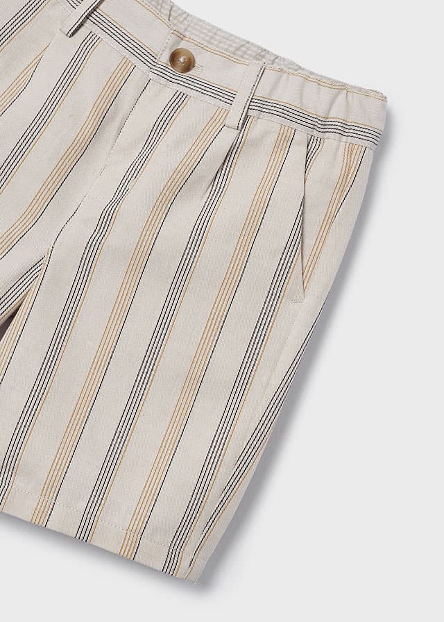 Linen Stripe Bermuda Set